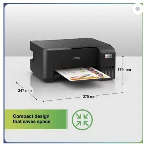 Epson L3251 Multi-function WiFi Color Ink Tank Printer  (4 Ink Bottles Included) - Black