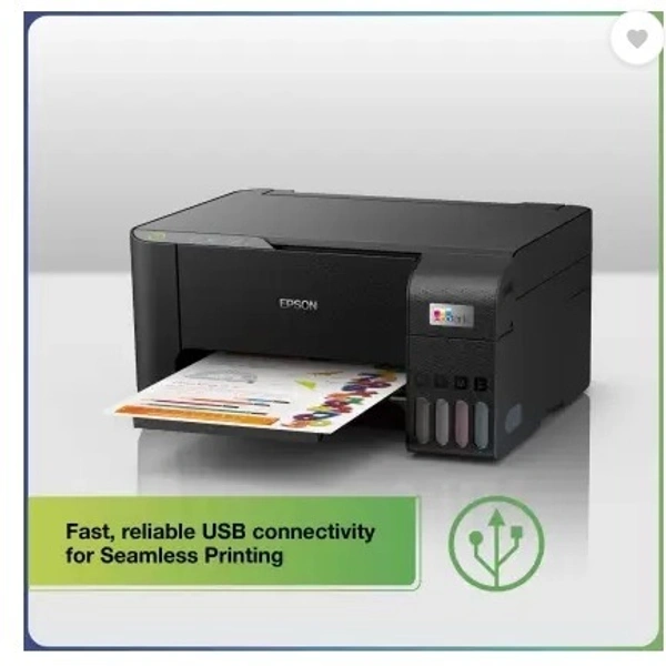 Epson L3251 Multi-function WiFi Color Ink Tank Printer  (4 Ink Bottles Included) - Black