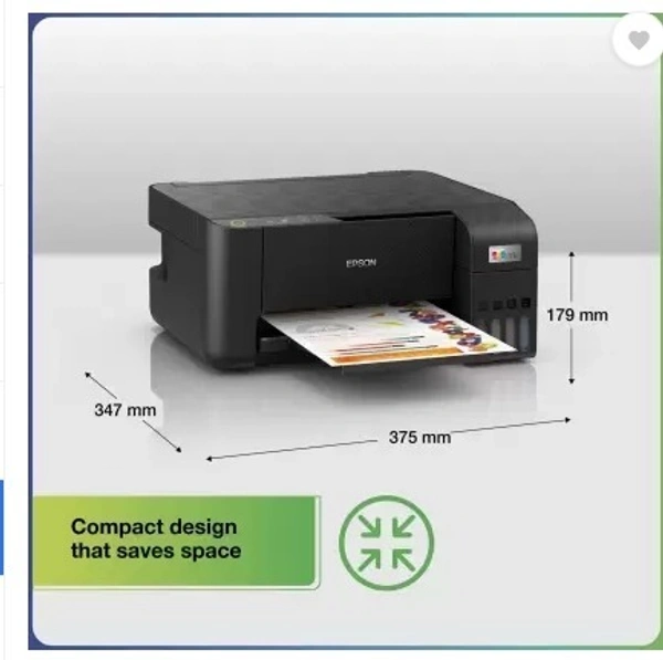 Epson L3251 Multi-function WiFi Color Ink Tank Printer  (4 Ink Bottles Included) - Black