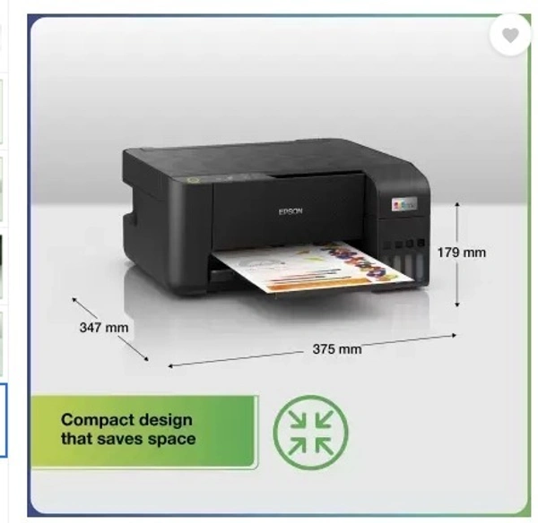 Epson L3251 Multi-function WiFi Color Ink Tank Printer  (4 Ink Bottles Included) - Black