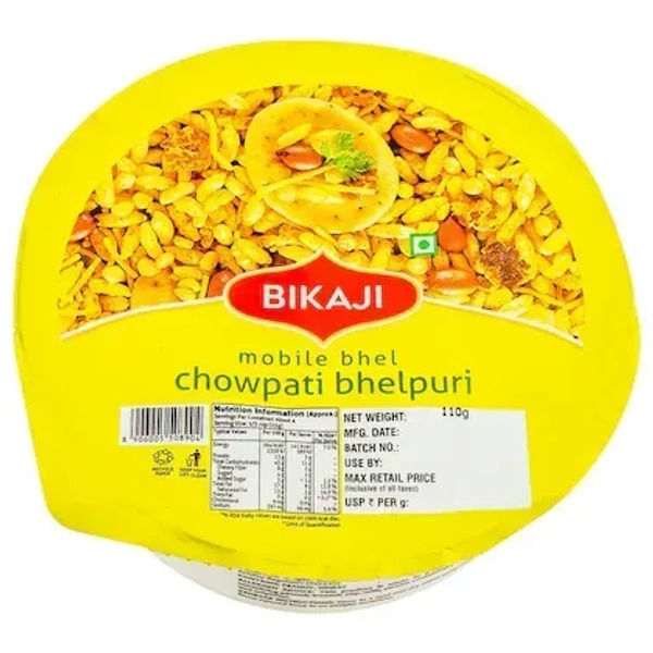 Bikaji Chowpati Bhelpuri 110 g - 110g, Yellow