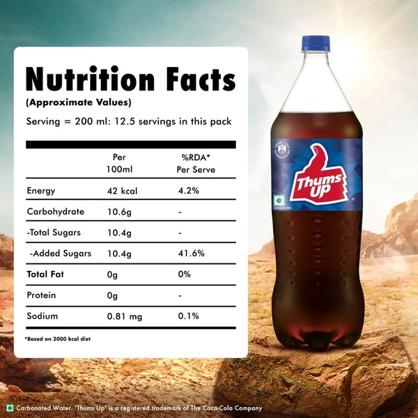THUMS UP Thums Up 2.25 L - 2.25 lit, Rustic Red