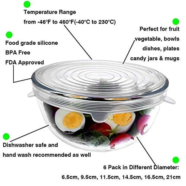 Flexible Silicon Stretch Lids