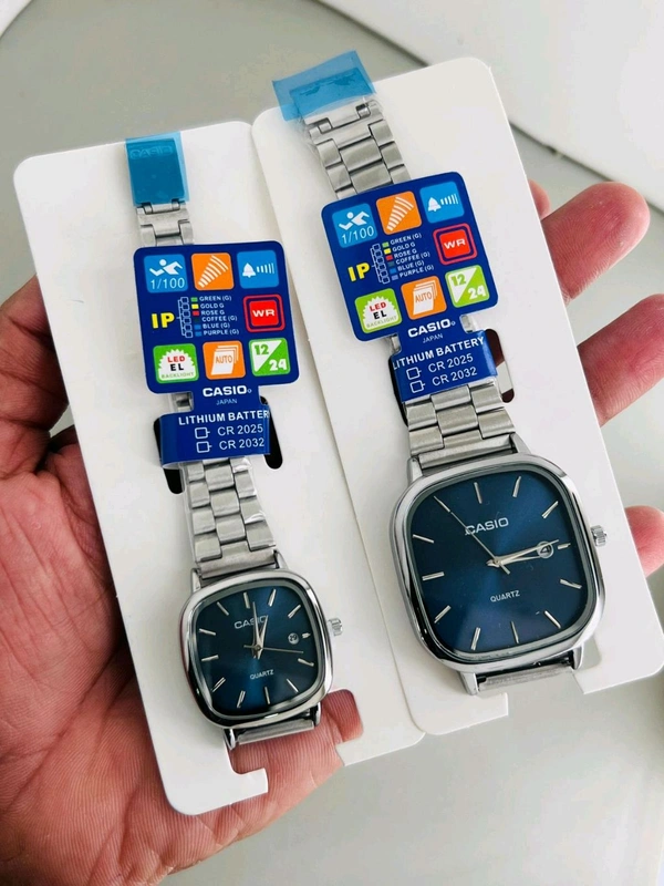CASIO COUPLE WATCH - White