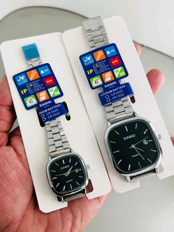 CASIO COUPLE WATCH - White
