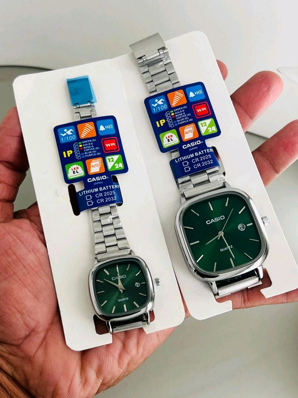 CASIO COUPLE WATCH - White