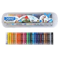 DOMS OIL PASTEL 25 SHADES PLASTIC BOX - 1pc