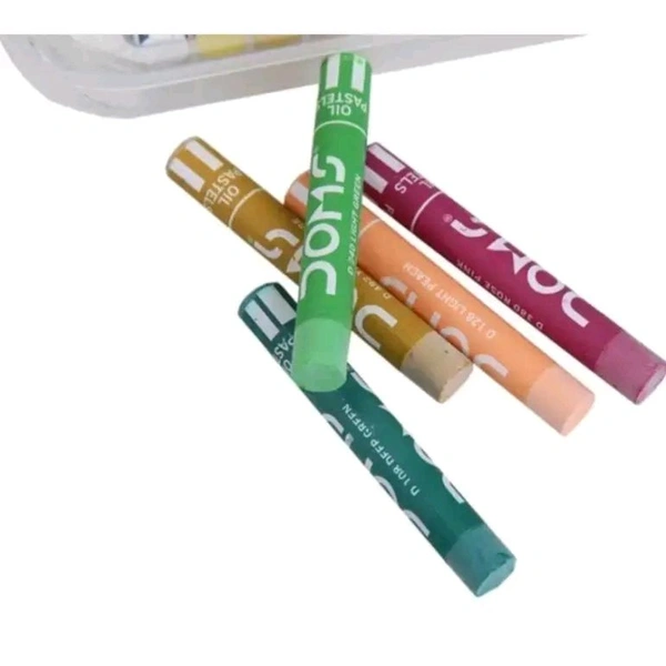 DOMS OIL PASTEL 25 SHADES PLASTIC BOX - 1pc