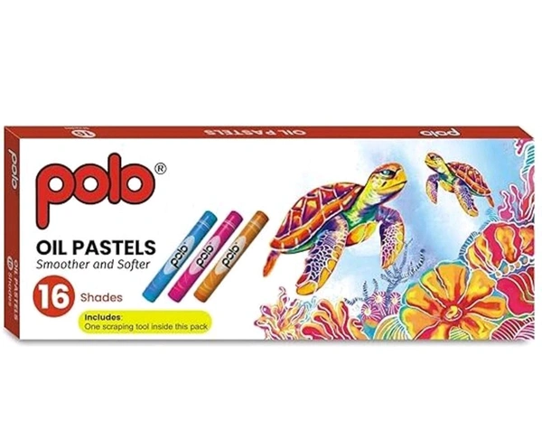 POLO OIL PASTEL 16 SHADES PAPER BOX - 1pc