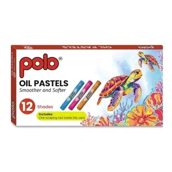 POLO OIL PASTEL 12 SHADES PAPER BOX - 1pc