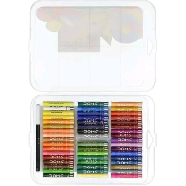 DOMS OIL PASTEL 50 SHADES PLASTIC BOX - 1pc