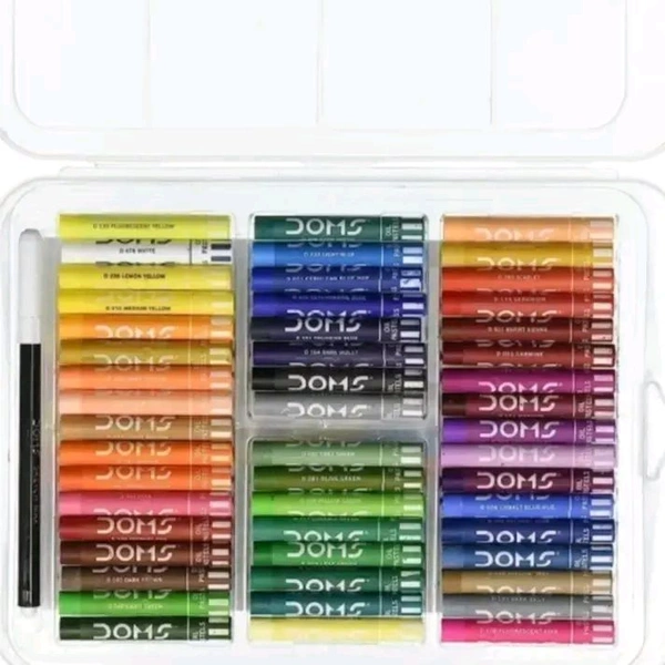 DOMS OIL PASTEL 50 SHADES PAPER BOX - 1pc