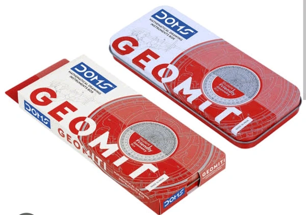 DOMS GEOMITY GEOMETRY BOX - Red, 1pc