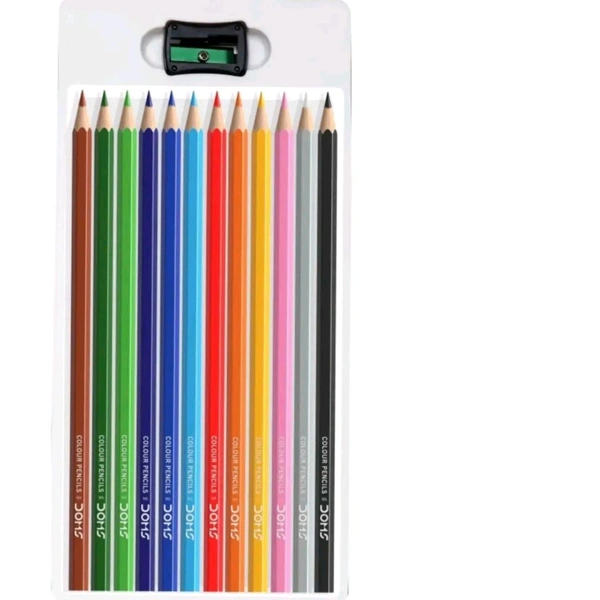 Doms Full Size 12 Shades Color Pencils - 1Pcs
