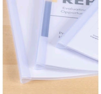 Transparent A4 Sliding Bar Report Covers - Pack of 10 - 1 Pac