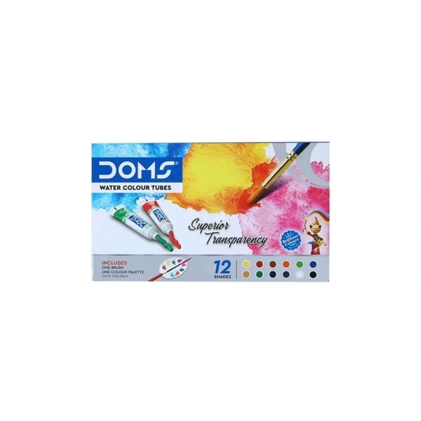 DOMS Water Colour Tube 12 Shades