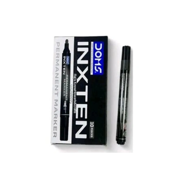 Doms Inxten Permanent Marker Black - 1Pcs