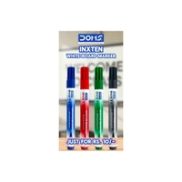 DOMS INXTEN | White Board Marker | Bullet TIP | - 10Pcs, Blue