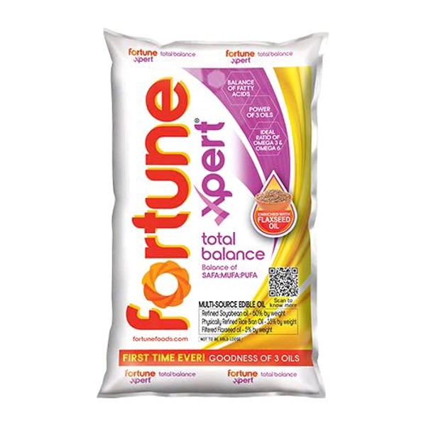 Fortune Xpert 1 Litre Oil Heart Conscious Mix-(Ricebran- Sunflower)