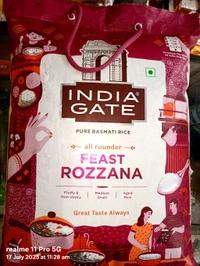 3 Types India Gate  Rice Basmati Pulav 5kg Bag/ Everyday /Feast Rozzana/ / Rozzana choice Call For Prices At 8120214924