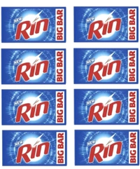 Rin and Vim Bar  8×125gm/ 8×130gm