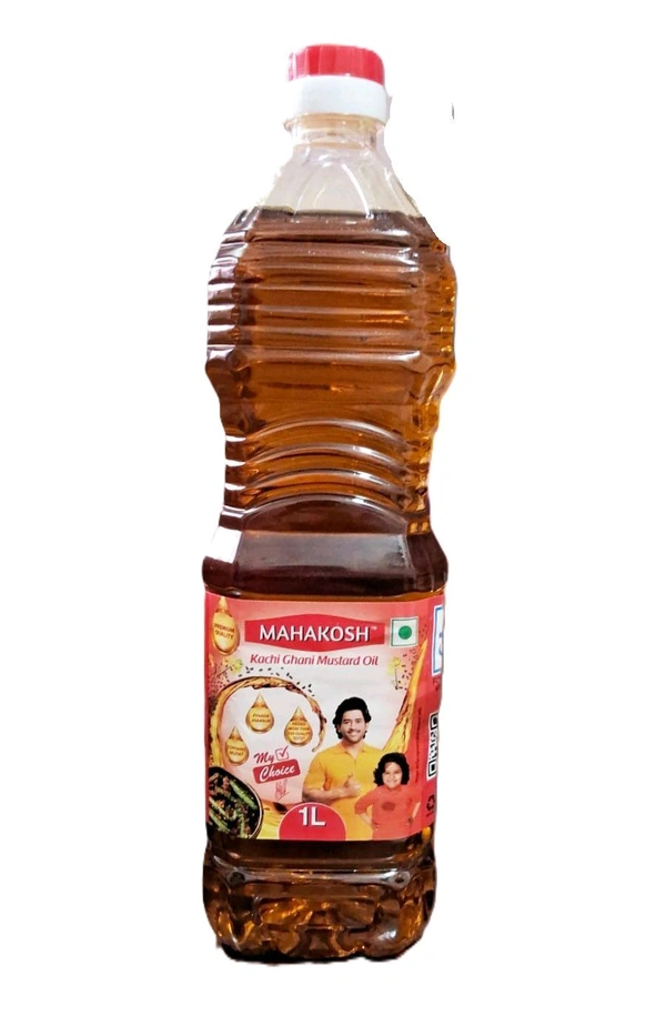 Mahakosh Kachi Ghani Mustard Oil  Bottle | 850gm Patanjali Mustard Oil Premium Kachi Ghani 
