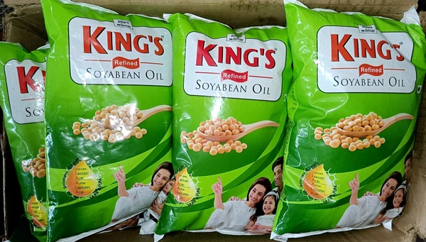 King Refined Soyabean Oil Pouch Adani 