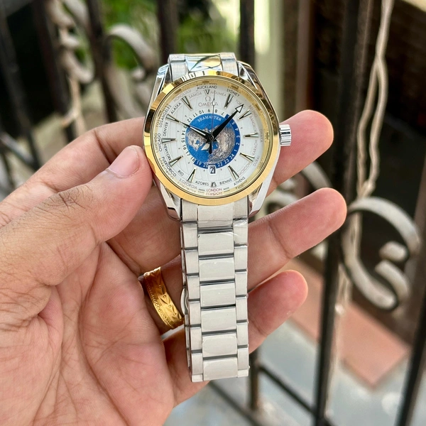 OMEGA’S Aqua Terra 150M - 550, Free, silver+gold+white
