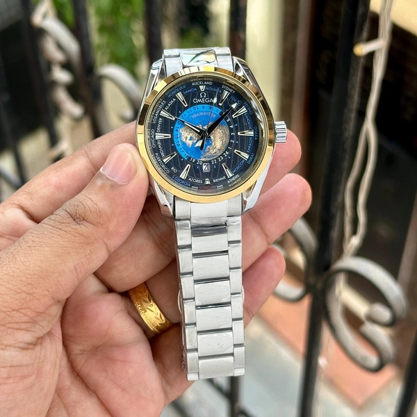 OMEGA’S Aqua Terra 150M - 550, Free, silver+gold+black