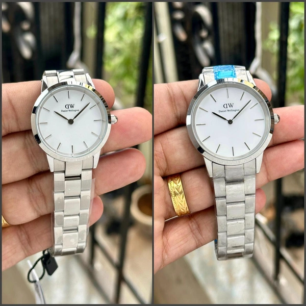 Daniel Wellington Iconic Link  - Silver + White