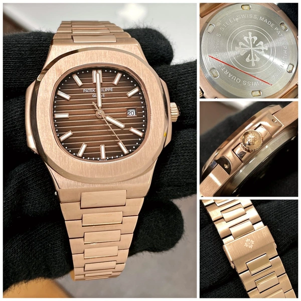 Patek Philippe Nautilus  - Rose gold + Brown