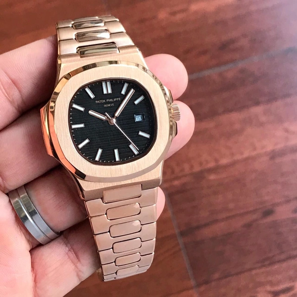 Patek Philippe Nautilus  - Rose Gold + black