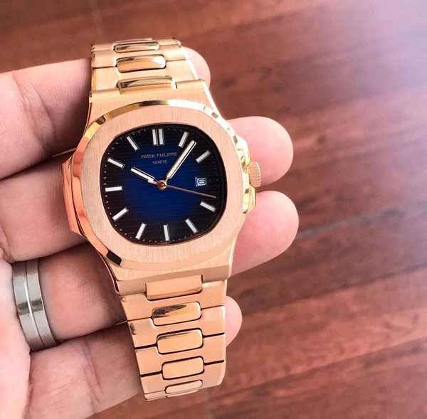 Patek Philippe Nautilus  - Rose gold + Blue