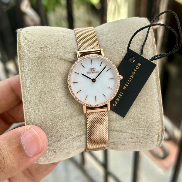 Daniel Wellington Petite Lumine Bezel  - Web Orange