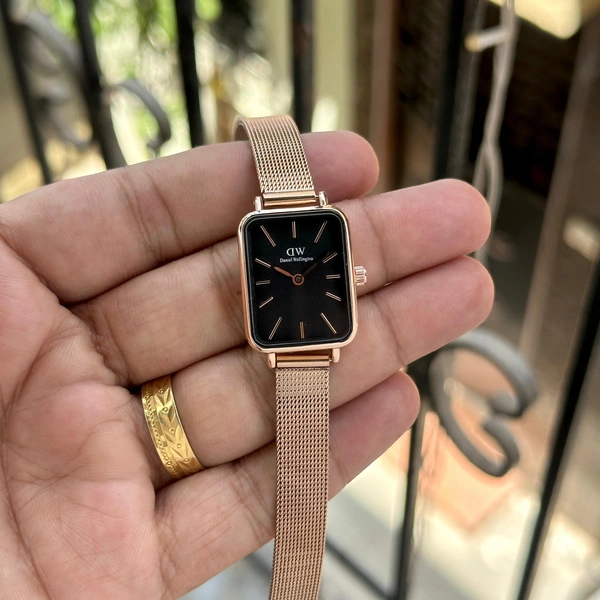 Daniel Wellington QUADRO - Rose gold + Black, 250