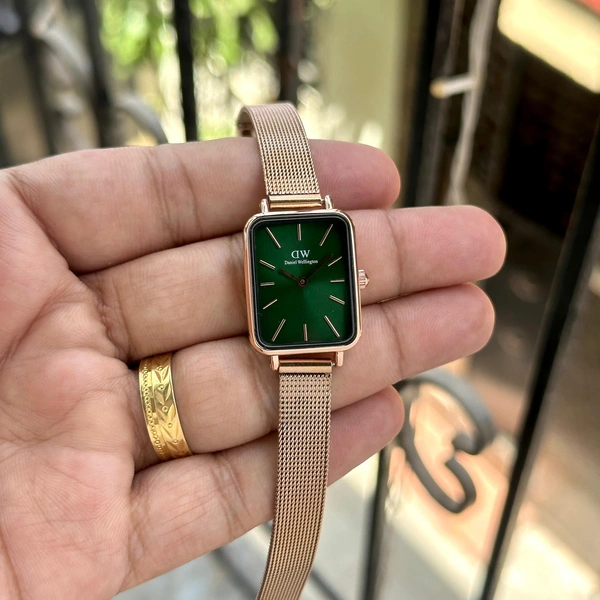 Daniel Wellington QUADRO - Rose gold+Green, 250
