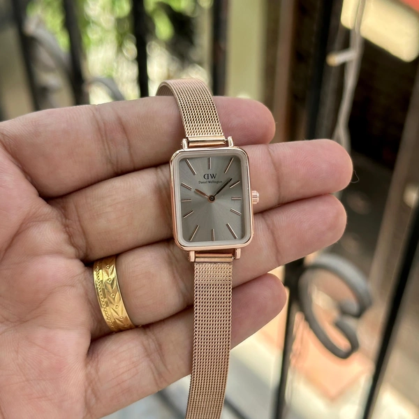 Daniel Wellington QUADRO - Rose gold + gray, 250