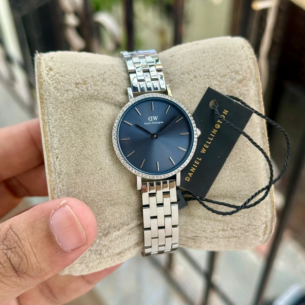 Daniel Wellington Petite Lumine Bezel  - Silver