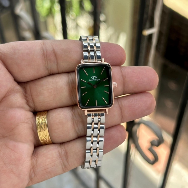 Daniel Wellington Pressed Unitone  - silver + Green