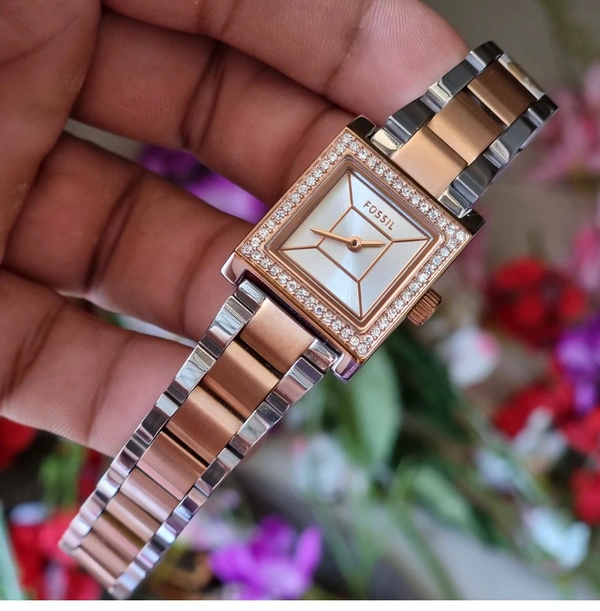 Fossil Karli BQ  - 250, Rose Gold + silver