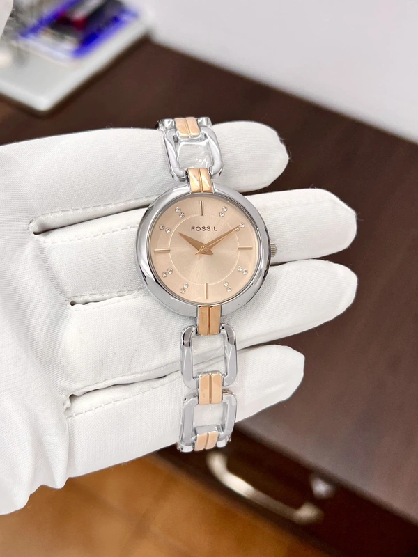 Fossil Elegat  - silver + pink