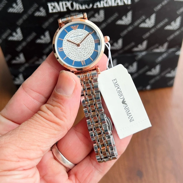 Emporio Armani  - silver+ gold + blue