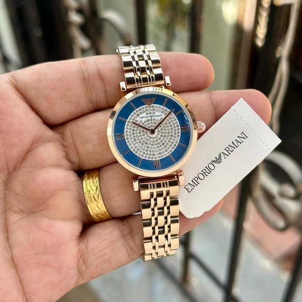 Emporio Armani  - Gold + blue