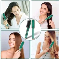 Hair Straightener Comb - Green