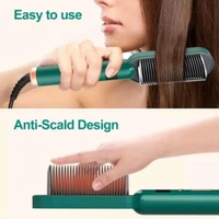 Hair Straightener Comb - Green
