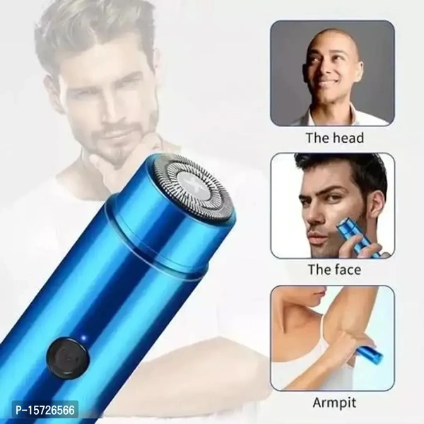 Electric Shaver Hair Trimmer for Men and Women | Dual-edge Blades | USB Painless Electric Beard Hair Shaves - Dodger Blue