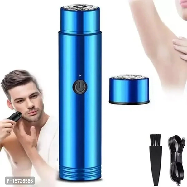 Electric Shaver Hair Trimmer for Men and Women | Dual-edge Blades | USB Painless Electric Beard Hair Shaves - Black