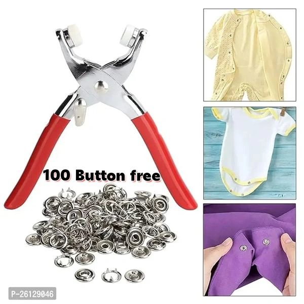 MAVDI 100 Pcs (50 Open Ring + 25 Male Snaps + 25 Female Snap... - Free Size