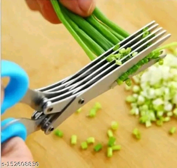 5 Layers Blade Scallion Scissors
