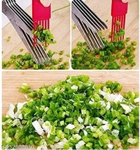 5 Layers Blade Scallion Scissors
